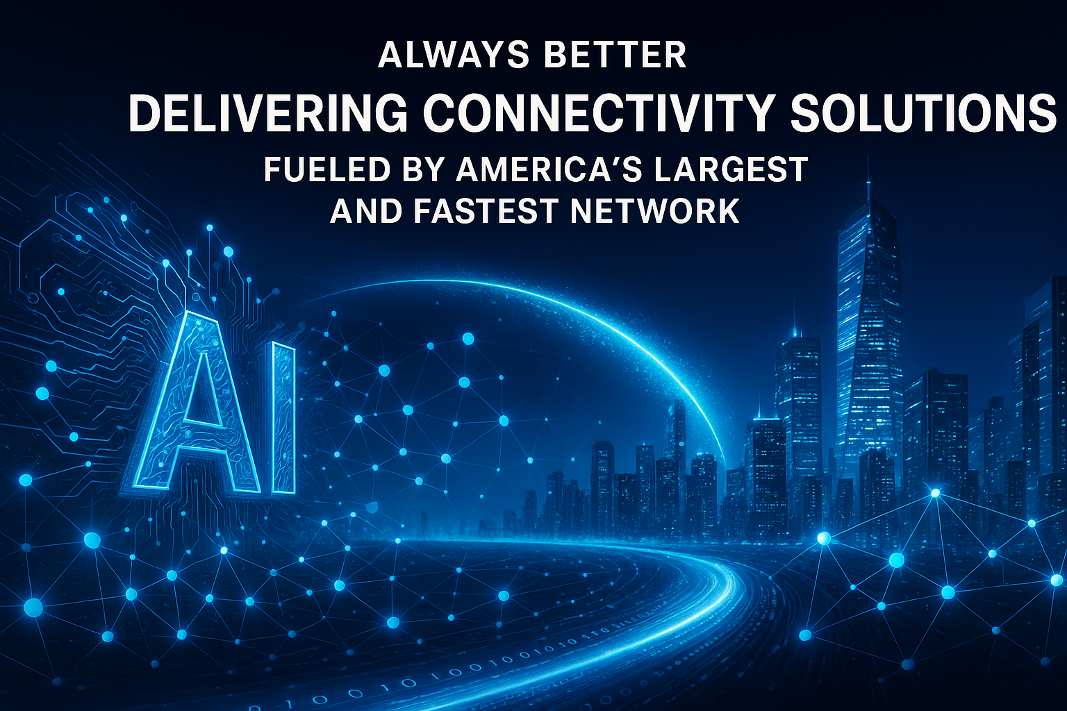 Futuristic connectivity network illustration